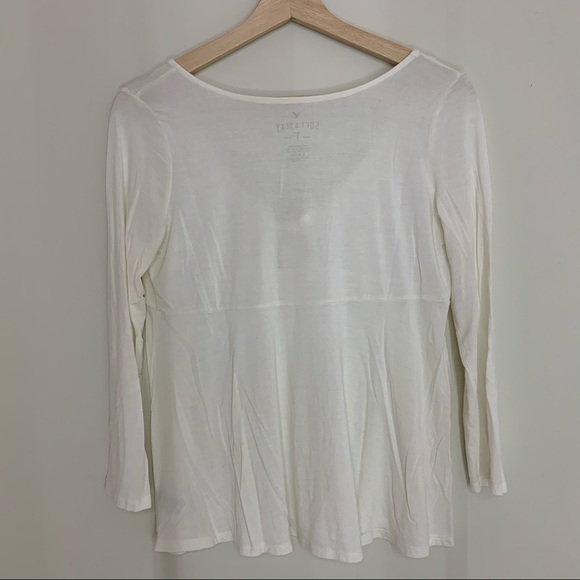 American Eagle Soft & Sexy Front-tie Long-sleeve - Picture 2 of 6